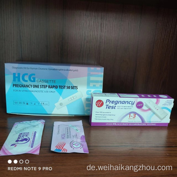 HCG Rapid Diagnostic Fertility Test -Gerät für Frauen im Verkauf exportieren 2,5 mm 3,0 mm 4,0 mm